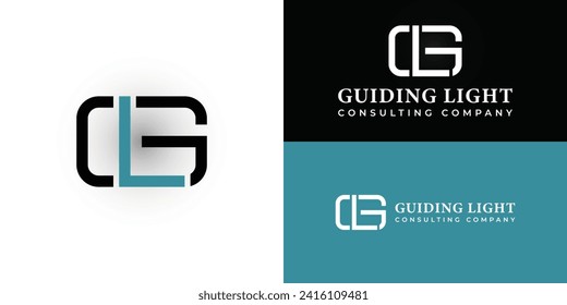 logo design inspiration for business and consulting companies is inspired by abstract letters G and L isolated on a white background. It is also suitable for a brand or company that has the same name