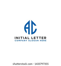 logo design inspiration for companies from the initial letters of the AC logo icon. -Vector