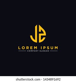 logo design inspiration for companies from the initial letters of the JZ logo icon. -Vector