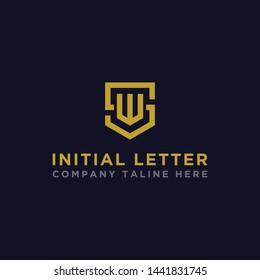 logo design inspiration for companies from the initial letters of the SW logo icon. -Vector
