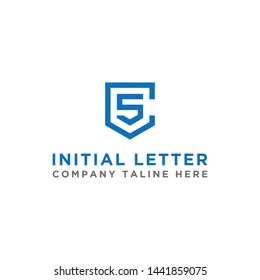 logo design inspiration for companies from the initial letters of the CS logo icon. -Vector