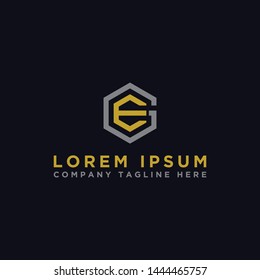 logo design inspiration for companies from the initial letters of the GE logo icon. -Vector