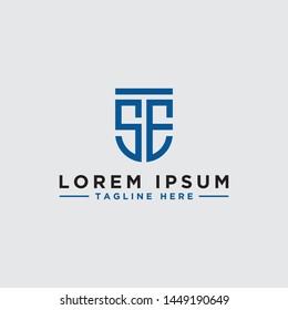 logo design inspiration for companies from the initial letters of the SE logo icon. -Vector