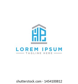 logo design inspiration for companies from the initial letters of the HP logo icon. -Vector