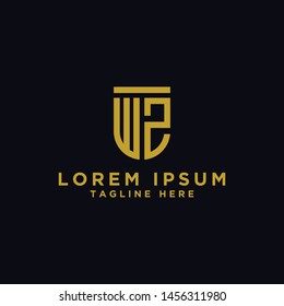 logo design inspiration for companies from the initial letters of the WZ logo icon. -Vector