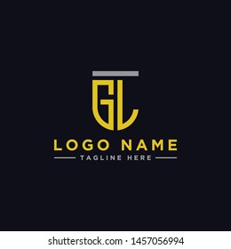 logo design inspiration for companies from the initial letters of the GL logo icon. -Vector