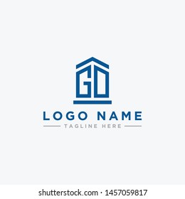 logo design inspiration for companies from the initial letters of the GD logo icon. -Vector