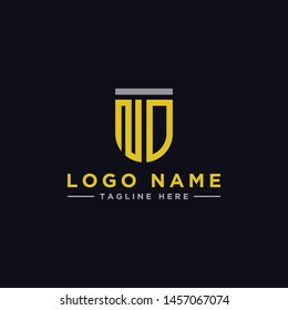logo design inspiration for companies from the initial letters of the ND logo icon. -Vector