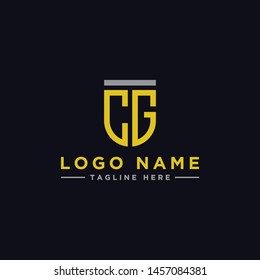 logo design inspiration for companies from the initial letters of the CG logo icon. -Vector