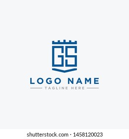logo design inspiration for companies from the initial letters of the GS logo icon. -Vector