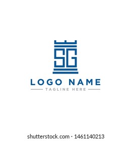 logo design inspiration for companies from the initial letters of the SG logo icon. -Vector