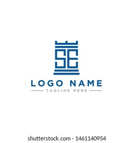 logo design inspiration for companies from the initial letters of the SE logo icon. -Vector