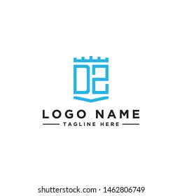 logo design inspiration for companies from the initial letters of the DZ logo icon. -Vector