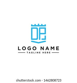 logo design inspiration for companies from the initial letters of the DP logo icon. -Vector
