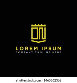 logo design inspiration for companies from the initial letter logo icon ON. -Vector