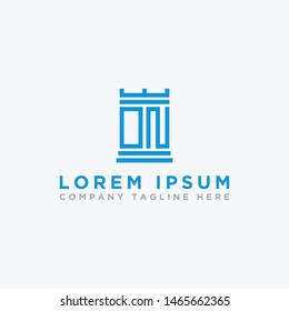 logo design inspiration for companies from the initial letter logo icon ON. -Vector