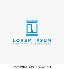 logo design inspiration for companies from the initial letters of the OJ logo icon. -Vector