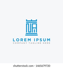 logo design inspiration for companies from the initial letters of the NA logo icon. -Vector