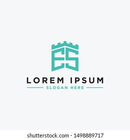 Logo design, Inspiration for companies from the initial letters of the ES logo icon. -Vectors