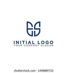 Logo design, Inspiration for companies from the initial letters of the ES logo icon. -Vectors