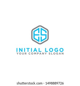 Logo design, Inspiration for companies from the initial letters of the ES logo icon. -Vectors