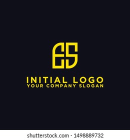 Logo design, Inspiration for companies from the initial letters of the ES logo icon. -Vectors