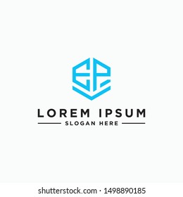 Logo design, Inspiration for companies from the initial letters of the EP logo icon. -Vectors