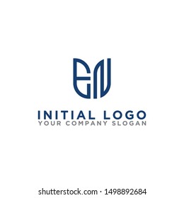 Logo design, Inspiration for companies from the initial letters of the EN logo icon. -Vectors
