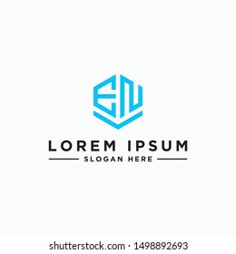 Logo design, Inspiration for companies from the initial letters of the EN logo icon. -Vectors
