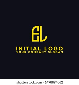 Logo design, Inspiration for companies from the initial letters of the EL logo icon. -Vectors