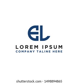 Logo design, Inspiration for companies from the initial letters of the EL logo icon. -Vectors
