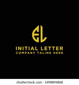 Logo design, Inspiration for companies from the initial letters of the EL logo icon. -Vectors