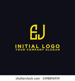 Logo design, Inspiration for companies from the initial letters of the EJ logo icon. -Vectors