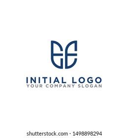 Logo design, Inspiration for companies from the initial letters of the EE logo icon. -Vectors