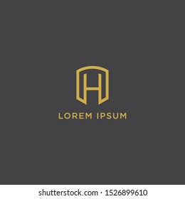 logo design inspiration for companies from the initial letters of the H logo icon. Elegant, Luxury, Modern - Vector