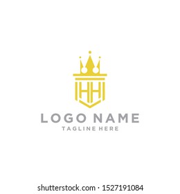 logo design inspiration for companies from the initial letters of the HH logo icon. -Vector