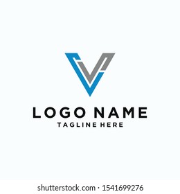 Logo design Inspiration for companies from the initial letters logo CV,CS icon	
