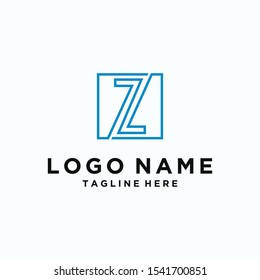 Logo design Inspiration for companies from the initial letters logo Z,N icon	
