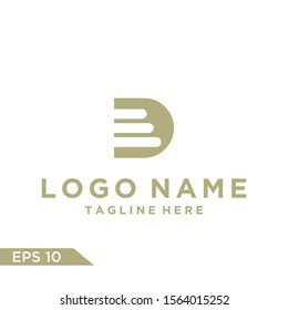 Logo design Inspiration for companies from the initial letters logo D icon 