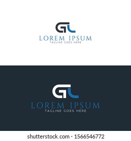 logo design inspiration for companies from the initial letters of the GL logo icon. -Vector