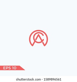 Logo design Inspiration for companies from the initial letters logo AC icon 