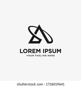 logo design inspiration creative a letter Premium Vector