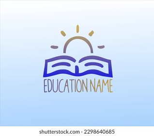Logo design inspiration for education, school, campus. icon for Business and education. Flat Vector Logo Design.