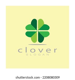 logo design inspiration icon illustration template vector clover or moringa leaves, for natural product design, health, medicine, clover and moringa agriculture, medicinal capsules