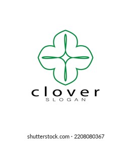 logo design inspiration icon illustration template vector clover or moringa leaves, for natural product design, health, medicine, clover and moringa agriculture, medicinal capsules