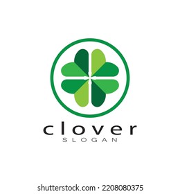 logo design inspiration icon illustration template vector clover or moringa leaves, for natural product design, health, medicine, clover and moringa agriculture, medicinal capsules