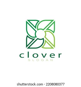 logo design inspiration icon illustration template vector clover or moringa leaves, for natural product design, health, medicine, clover and moringa agriculture, medicinal capsules