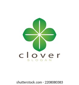 logo design inspiration icon illustration template vector clover or moringa leaves, for natural product design, health, medicine, clover and moringa agriculture, medicinal capsules