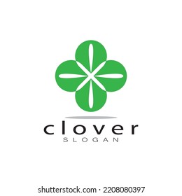 logo design inspiration icon illustration template vector clover or moringa leaves, for natural product design, health, medicine, clover and moringa agriculture, medicinal capsules