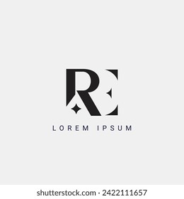 RE Logo Design, Inspiration for a Unique Identity. Modern Elegance and Creative Design. RE Logo Design, Inspiration for a Unique Identity. Modern Elegance and Creative Design. RE logo. RE latter